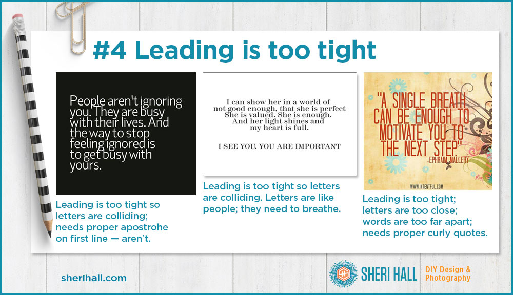 10 common typography mistakes to avoid - leading