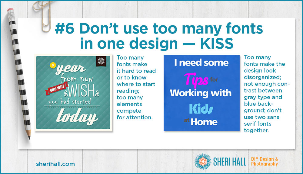 10 common typography mistakes to avoid - too many fonts
