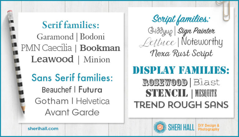 What font should i use sans serif edition sheri hall