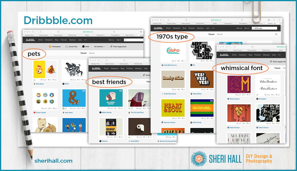 graphic design resources - where to find cats and fonts on the internet dribble