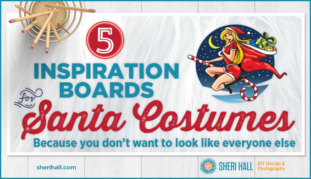 ladies Santa costume ideas look book inspiration board