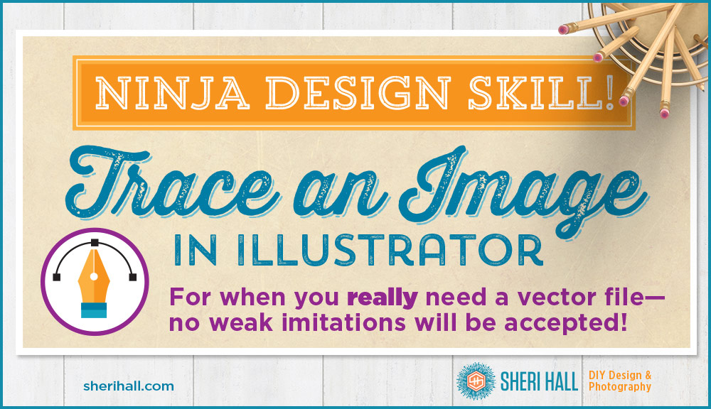 design skill - how to trace an image or shape in Illustrator