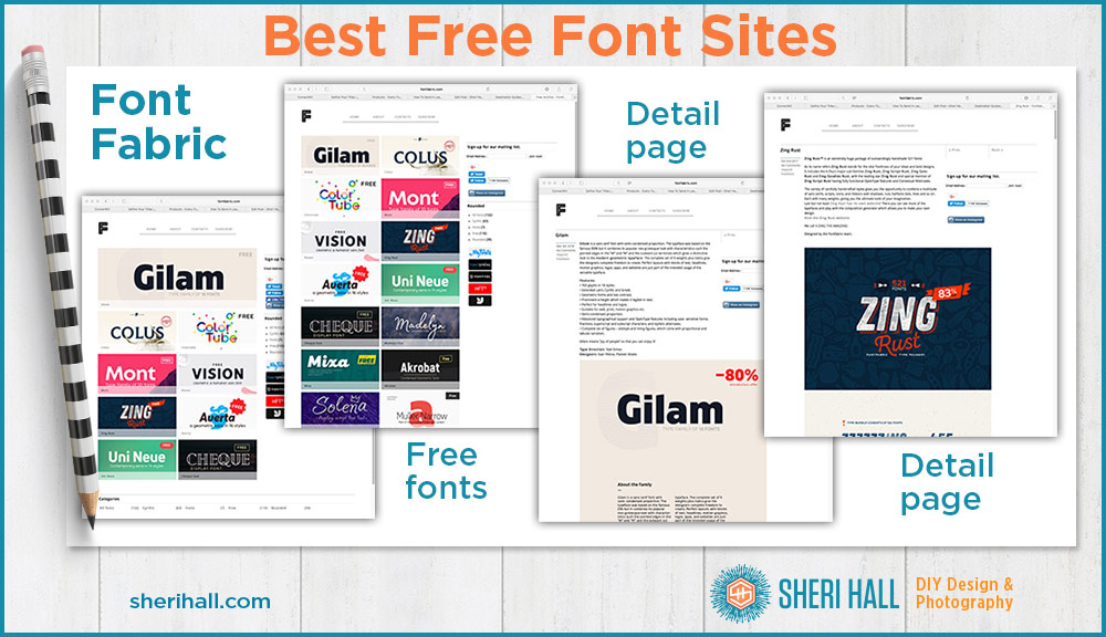 where to get free fonts - font fabric