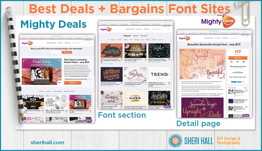 where to get fonts - deals and bargains font websites