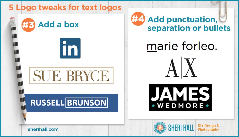 5 simple tweaks to customize your text logo