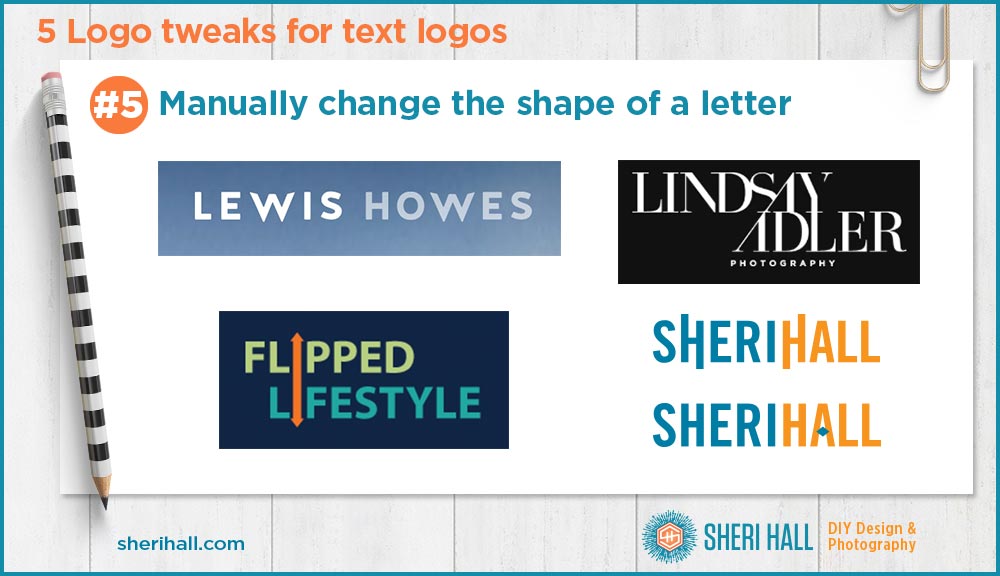 5 simple tweaks to customize your text logo