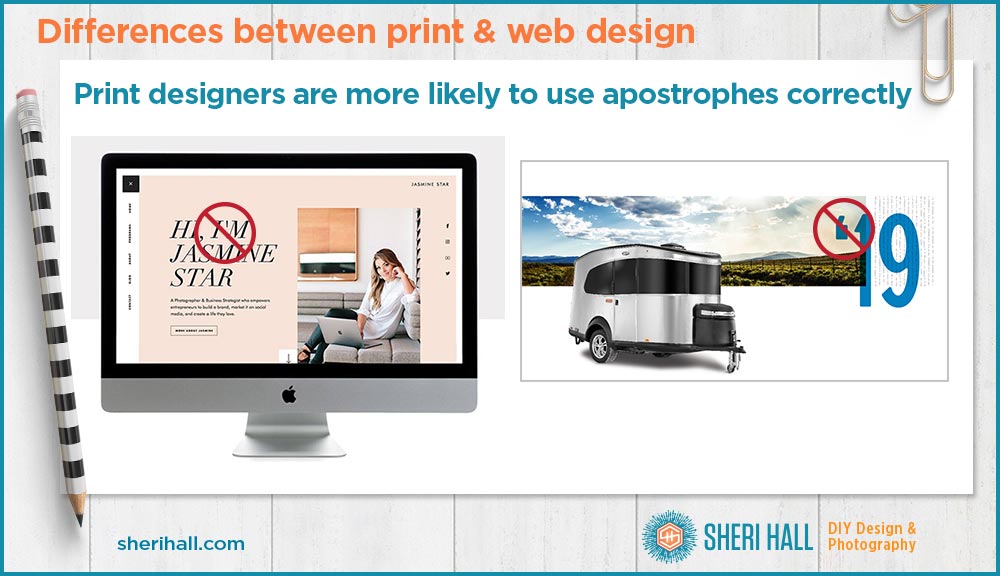 differences between print and web design