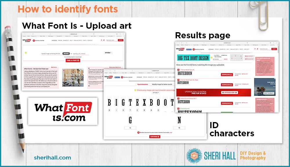 How to identify fonts - whatisfont.com