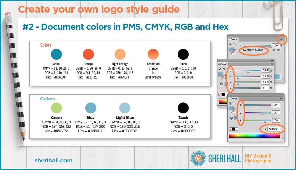 5 necessary elements on a logo style guide